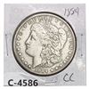 Image 1 : 1884-CC Morgan Silver Dollar