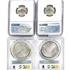 Image 2 : 1881-2020 [4] 2 5C, 2 Silver $1 NGC/PCGS
