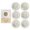Image 2 : 1918-2005 [7] 1 25C, 6 Silver Eagles