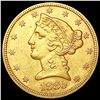 Image 1 : 1880 $5 Gold Half Eagle CLOSELY UNCIRCULATED