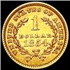 Image 2 : 1854 Rare Gold Dollar UNCIRCULATED