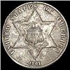 Image 1 : 1861 Silver Three Cent CLOSELY UNCIRCULATED
