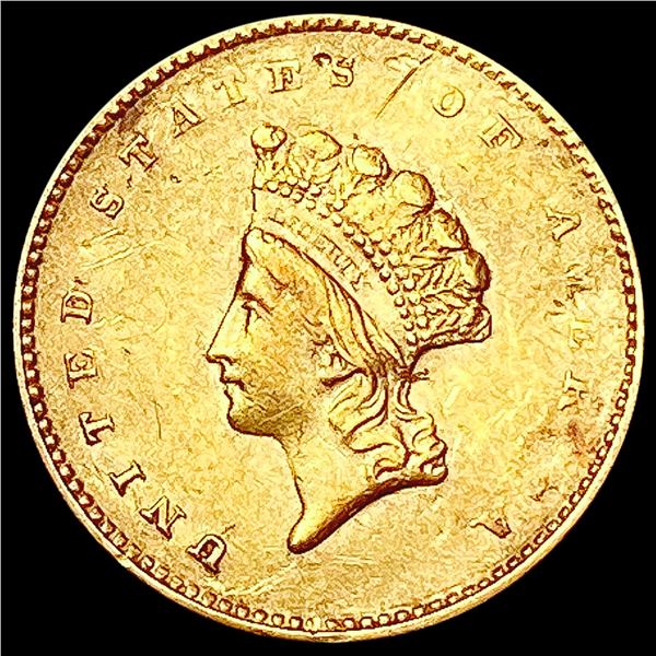 1855 Rare Gold Dollar NEARLY UNCIRCULATED