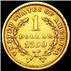 Image 2 : 1850 Rare Gold Dollar CLOSELY UNCIRCULATED