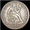 Image 1 : 1864-S Seated Liberty Dime NICELY CIRCULATED