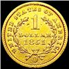 Image 2 : 1851-O Rare Gold Dollar CLOSELY UNCIRCULATED