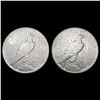 Image 2 : [2] Peace SilveDollars [1927, 1935-S] CLOSELY UNCI