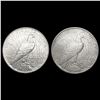 Image 2 : [2] Peace SilveDollars [1925-S, 1934-D] CLOSELY UN