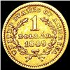 Image 2 : 1849 Rare Gold Dollar CLOSELY UNCIRCULATED