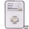 Image 1 : 1940-D Mercury Silver Dime NGC MS67 FB