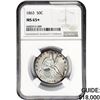 Image 1 : 1863 Seated Liberty Half Dollar NGC MS65+