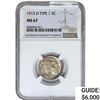 Image 1 : 1913-D Buffalo Nickel NGC MS67 Type 1