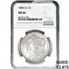 Image 1 : 1884-CC Morgan Silver Dollar NGC MS66
