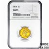 Image 1 : 1878 $3 Gold Piece NGC AU55