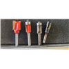 Image 9 : METAL CASE WITH COMPLESE SET OF ROUTER BITS - MOST NEVER USED