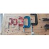 Image 1 : TWO 3" - ONE 4" - ONE 5" AND ONE 6" METAL CLAMPS