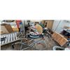 Image 2 : RYOBI 12" COMPOUND MITRE SAW COMES WITH RIDGID MITRER SAW UTILITY STAND-GOOD SHAPE