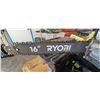 Image 12 : RYOBI 16" CHAIN SAW MODEL RY3716 - COMES WITH SAFETY CARRY CASE - CHAINSAW HAS BEEN USED THREE TIMES