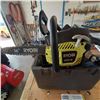 Image 2 : RYOBI 16" CHAIN SAW MODEL RY3716 - COMES WITH SAFETY CARRY CASE - CHAINSAW HAS BEEN USED THREE TIMES