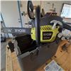 Image 8 : RYOBI 16" CHAIN SAW MODEL RY3716 - COMES WITH SAFETY CARRY CASE - CHAINSAW HAS BEEN USED THREE TIMES