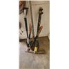Image 1 : GARDEN TOOLS: SHOVELS, PICK AXE, LIMB TRIMMER