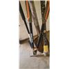 Image 4 : GARDEN TOOLS: SHOVELS, PICK AXE, LIMB TRIMMER