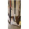 Image 6 : GARDEN TOOLS: SHOVELS, PICK AXE, LIMB TRIMMER