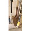 Image 7 : GARDEN TOOLS: SHOVELS, PICK AXE, LIMB TRIMMER