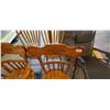 Image 8 : 4 PINE  KITCHEN CHAIRS
