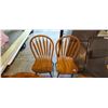 Image 9 : 4 PINE  KITCHEN CHAIRS