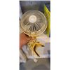 Image 2 : PORTABLE SMALL HEATER AND CLAMP ON FAN