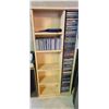 Image 2 : CD RACK/SHELVING UNIT WITH 60 +/- CD'S - ROCK AND COUNTRY