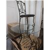 Image 1 : Glass Top Round Table w/ 4 Chairs