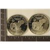 Image 2 : 1973-S & 1974-S PROOF SILVER IKE DOLLARS IN HARD