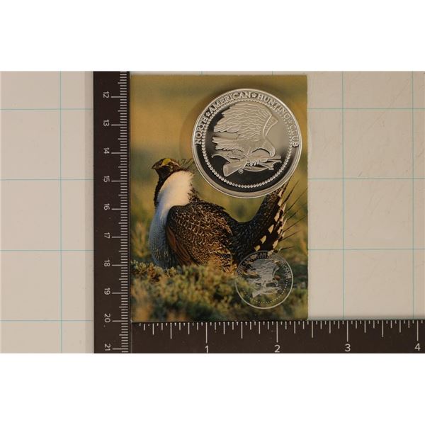 .94 OZ. SILVER PLATED NORTH AMERICAN HUNTING CLUB