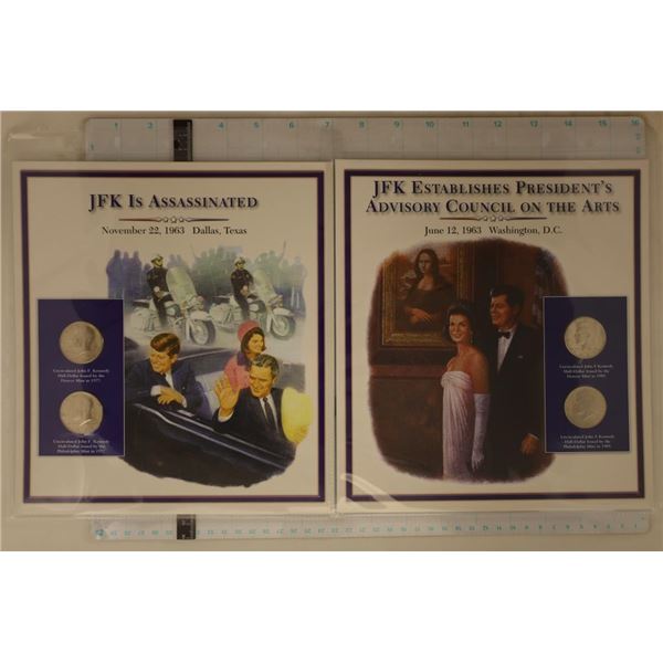 1977-P & D & 1989-P & D UNC KENNEDY HALF DOLLARS