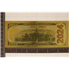 Image 2 : 2024-A GOLD FOIL DONALD TRUMP CRISP UNC BILL
