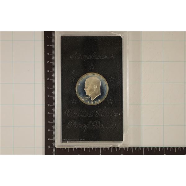 1972-S PROOF SILVER IKE DOLLAR (BROWN PACK) NO BOX