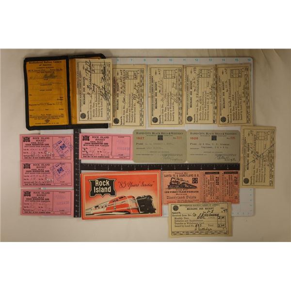 14 PIECES OF VINTAGE RAILROAD ITEMS: 7-MECHANIC