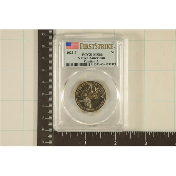 2023-P NATIVE AMERICAN US $1 POS. A PCGS MS66