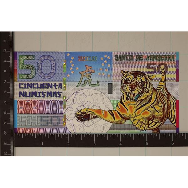 2010 BANK OF KAMBERRA 50 NUMISMAS POLYMER