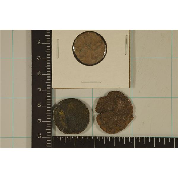 ANCIENT TO MEDIEVAL CLAY & LEAD MOLDED COIN SIZED