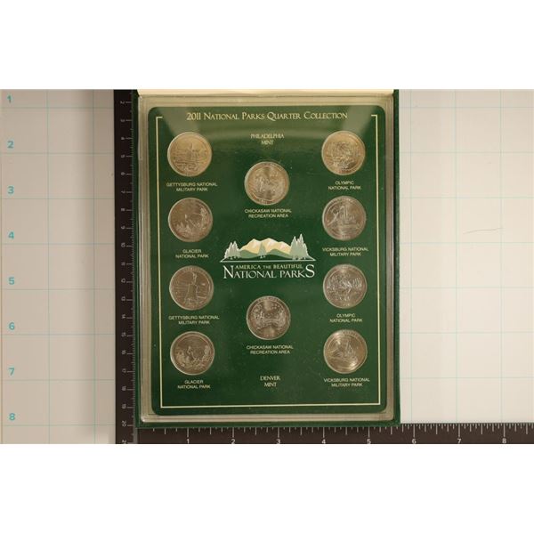 2011-P & D NATIONAL PARK QUARTER SET IN HARD