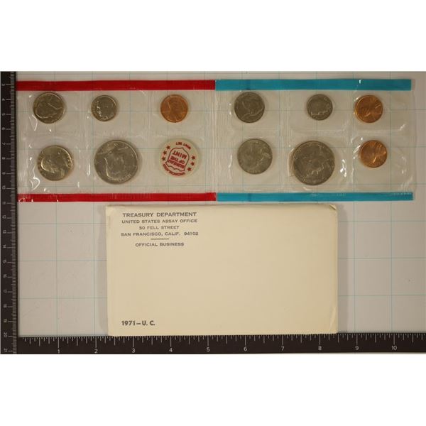 1971 US MINT SET (UNC) P/D/S (WITH ENVELOPE)
