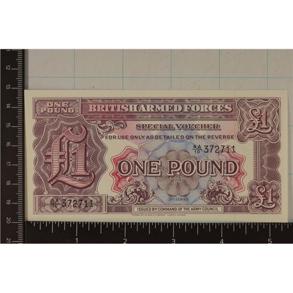 2ND SERIES BRITISH ARMED FORCES 1 POUND SPECIAL
