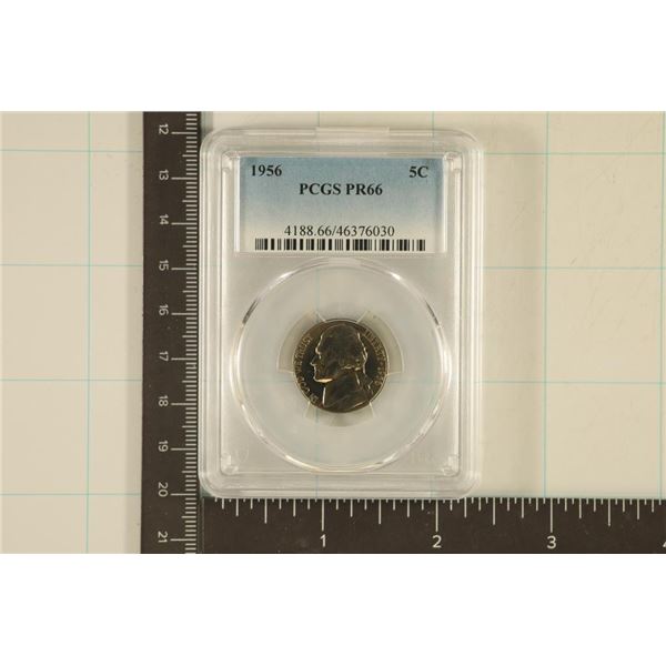 1956 JEFFERSON NICKEL PCGS PR66