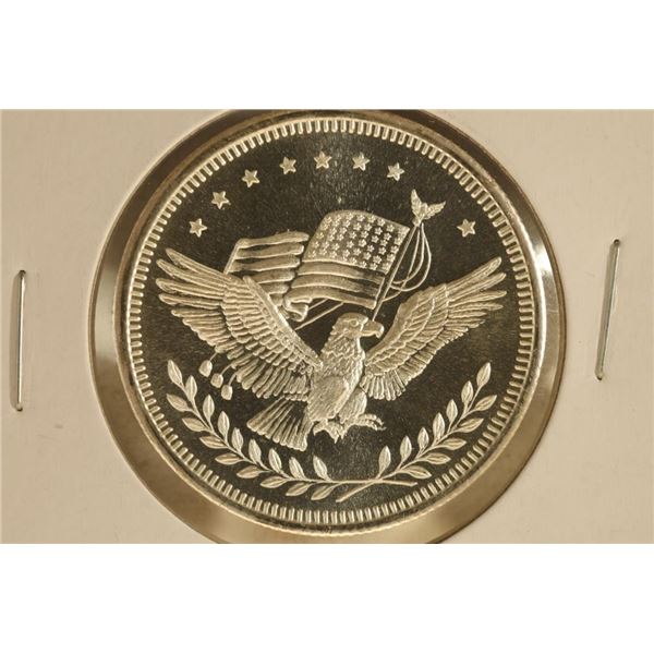 1 TROY OZ .999 FINE SILVER PF ROUND. SILVER TRADE