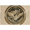 Image 1 : 1 TROY OZ .999 FINE SILVER PF ROUND. SILVER TRADE