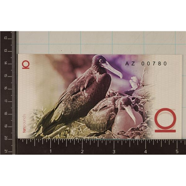 REDONDA ISLANDS FANTASY BANK 10 POUND, CRISP UNC