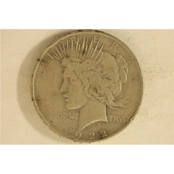 1922 PEACE SILVER DOLLAR